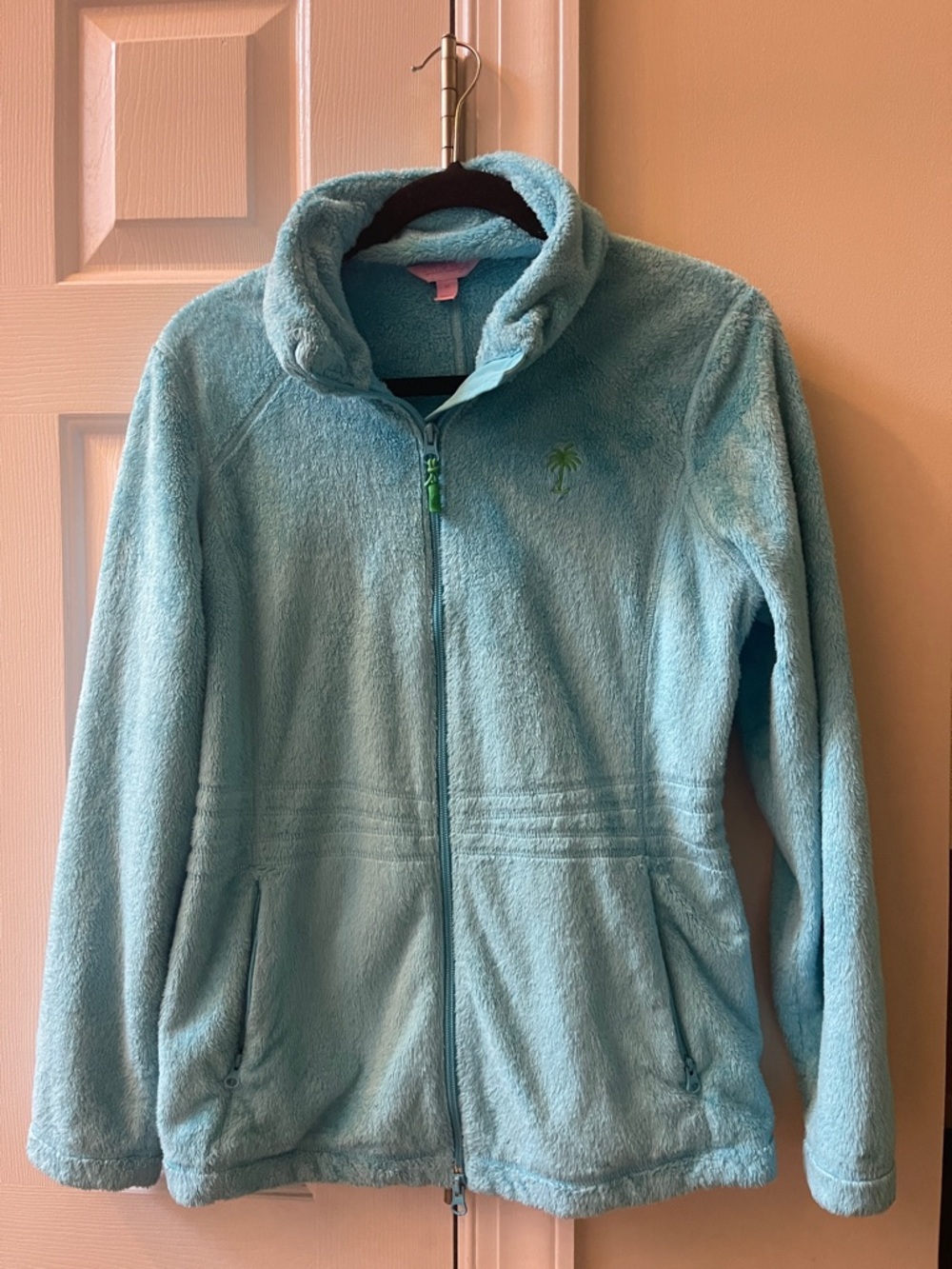 Lilly Pulitzer Plush Zip-Up Jacket -size M
